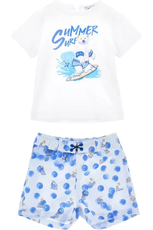 MONNALISA Ensemble t-shirt et bermuda en coton bio