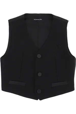 MONNALISA Gilet classique avec détails en satin