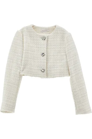 MONNALISA Veste bouclée avec boutons bijoux