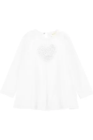 MONNALISA Maxi t-shirt avec cœur froncé