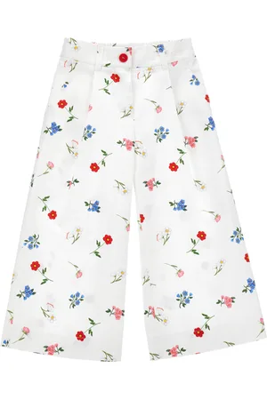 MONNALISA Pantalon en satinette botanique