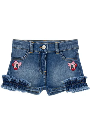 MONNALISA Short en jean brodé