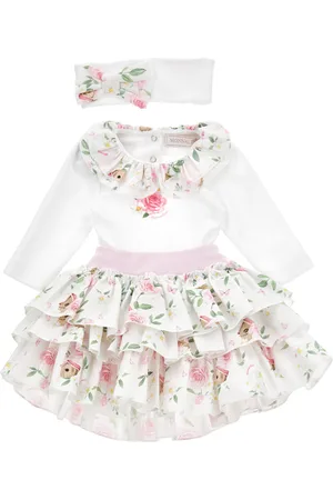 MONNALISA Ensemble en coton rose trois pièces