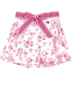 MONNALISA Short papillon en satin de coton