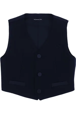 MONNALISA Gilet classique avec détails en satin