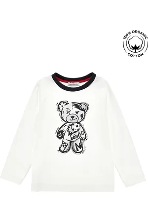 MONNALISA T-shirt en coton bio avec ourson
