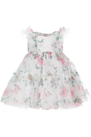 MONNALISA Robe en tulle fleuri
