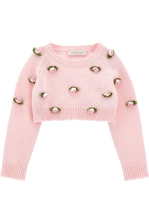 MONNALISA Pull en coton rose