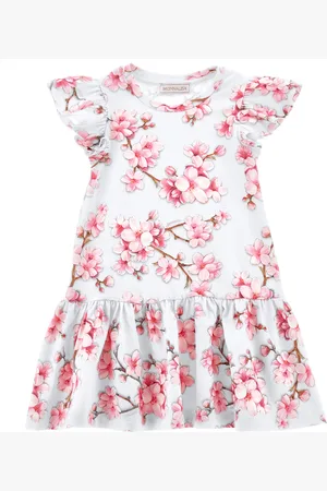 MONNALISA Robe taille basse fleurs de pêcher