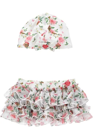 MONNALISA Cache-maillot extensible avec tulle