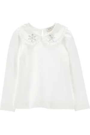 MONNALISA Chemise en jersey avec strass