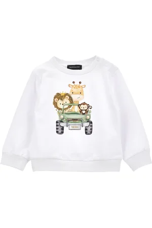 MONNALISA Sweat en coton imprimé safari