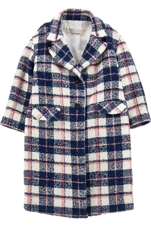 MONNALISA Manteau bouclé écossais