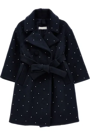MONNALISA Manteau tissu épais avec strass
