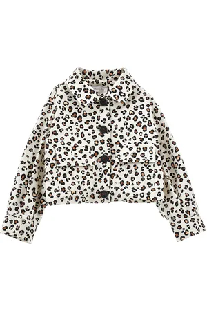 MONNALISA Veste en gabardine imprimé animal
