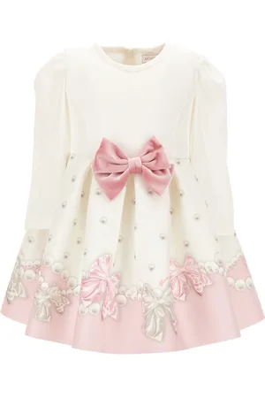 MONNALISA Robe avec maxi nœud en velours