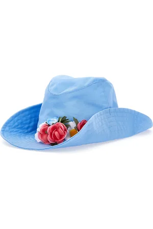 MONNALISA Chapeau en gabardine à fleurs et clous