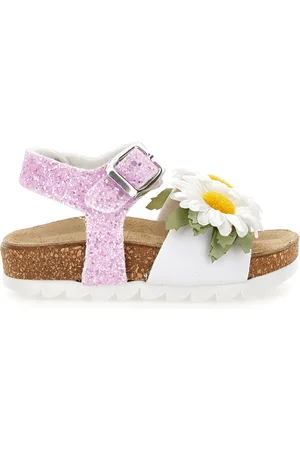 MONNALISA Sandales pailletées avec marguerites