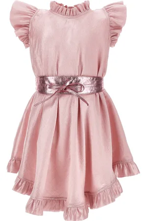 MONNALISA Robe en viscose avec ceinture enduite