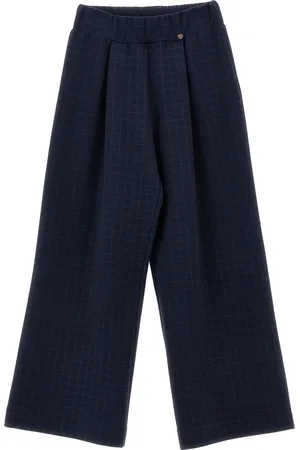 MONNALISA Pantalon à carreaux pailleté point de Milan