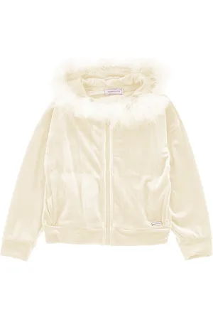 MONNALISA Sweat ouvert avec plumes