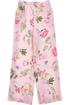 MONNALISA Pantalon botanique en satin