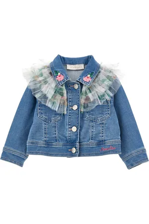MONNALISA Veste en jean à petits volants