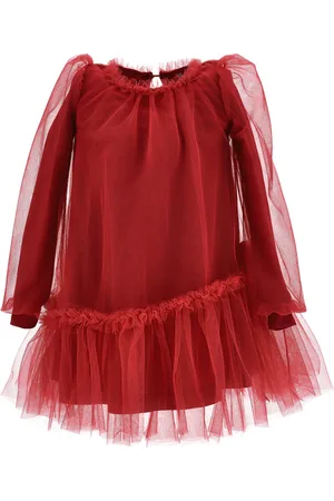 MONNALISA Robe en tulle à manches chemisier