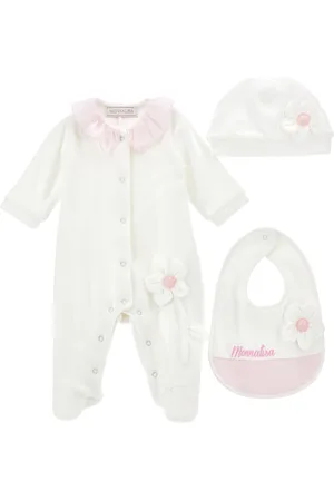 MONNALISA Ensemble 3 pièces avec fleur appliquée