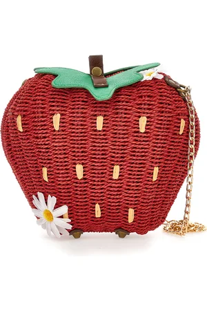 MONNALISA Sac en raphia maxi fraise