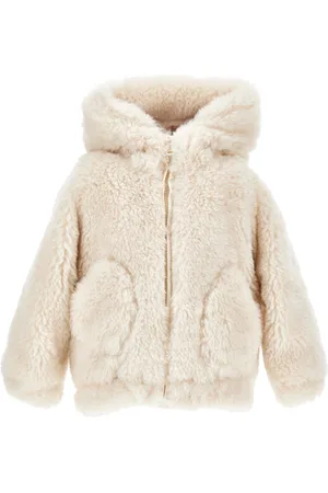 MONNALISA Manteau en fourrure avec capuche