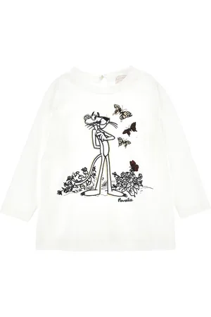 MONNALISA T-shirt à manches longues panthère rose