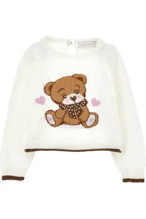 MONNALISA Pull ultra doux en intarsia ours