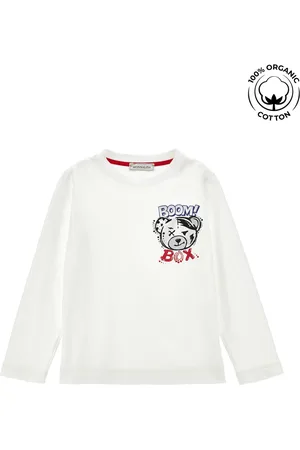 MONNALISA T-shirt en coton bio avec ourson