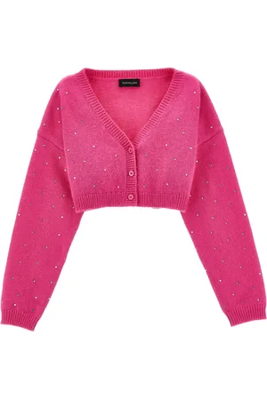 MONNALISA Cardigan court avec strass sur l’ensemble