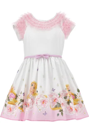 MONNALISA Robe en popeline et tulle Raiponce