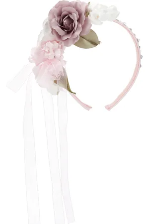 MONNALISA Bandeau rose et strass