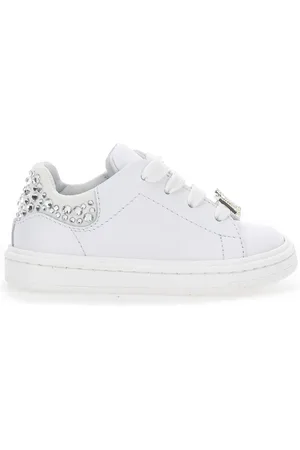 MONNALISA Baskets en cuir nappa avec cristaux