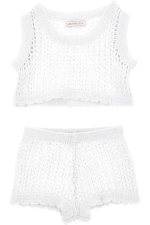 MONNALISA Ensemble cache-maillot en maille filet