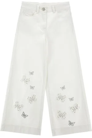 MONNALISA Pantalon chic en jean brodé