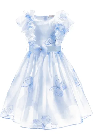 MONNALISA Robe en organza imprimé papillon