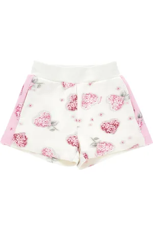 MONNALISA Short en molleton avec fleurs