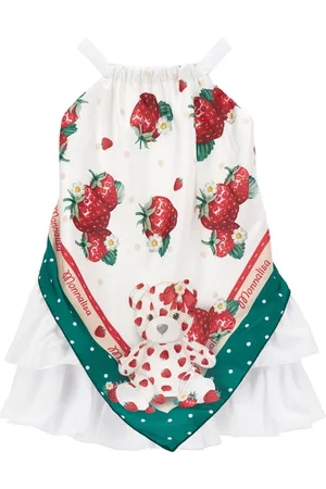 MONNALISA Robe avec fines bretelles et empiècement foulard