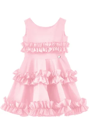MONNALISA Robe en popeline à volants