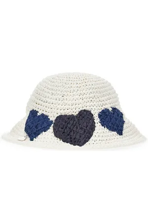 MONNALISA Chapeau de paille avec des coeurs