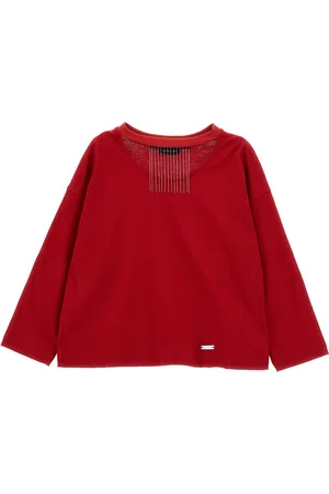 MONNALISA T-shirt en jersey à franges métallisées