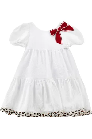MONNALISA Robe évasée en seersucker