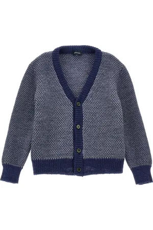 MONNALISA Cardigan mérinos bicolore