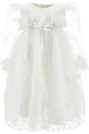 MONNALISA Robe en tulle broderie rétro