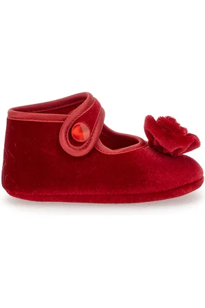 MONNALISA Chaussons en maille chenille avec rose